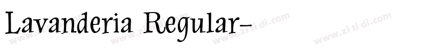 Lavanderia Regular字体转换